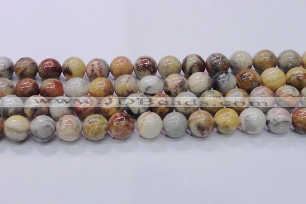 CAG6676 15.5 inches 16mm round natural crazy lace agate beads