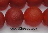 CAG6703 15 inches 14mm round red pilates agate beads