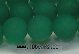 CAG6732 15 inches 12mm round green pilates agate beads