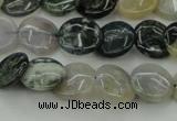 CAG6770 15.5 inches 12mm flat round Indian agate beads wholesale