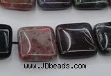 CAG6778 15.5 inches 12*12mm square Indian agate beads wholesale