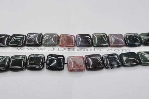 CAG6780 15.5 inches 16*16mm square Indian agate beads wholesale