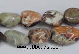 CAG7020 15.5 inches 10*12mm - 12*14mm nuggets ocean agate beads