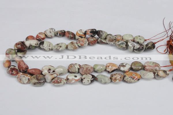 CAG7020 15.5 inches 10*12mm - 12*14mm nuggets ocean agate beads