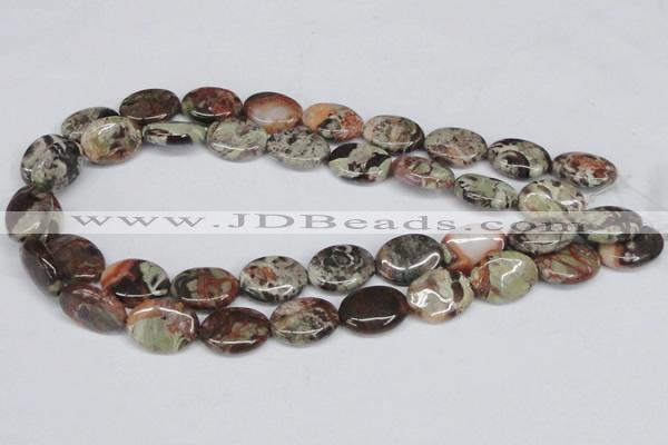 CAG7039 15.5 inches 15*20mm oval ocean agate gemstone beads