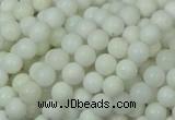 CAG705 15.5 inches 6mm round white agate gemstone beads wholesale