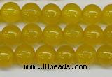 CAG7103 15.5 inches 10mm round yellow agate gemstone beads