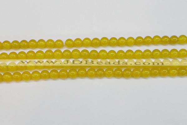 CAG7103 15.5 inches 10mm round yellow agate gemstone beads