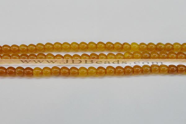 CAG7114 15.5 inches 9*10mm apple-shaped yellow agate gemstone beads