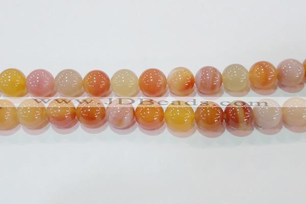 CAG7138 15.5 inches 20mm round red agate gemstone beads