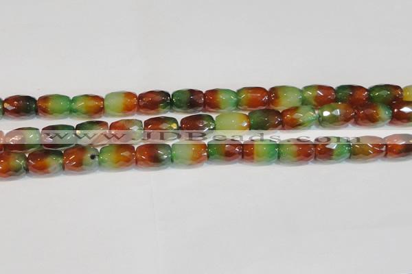 CAG7180 15.5 inches 12*16mm drum rainbow agate gemstone beads