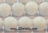 CAG7182 15.5 inches 14mm round white agate gemstone beads