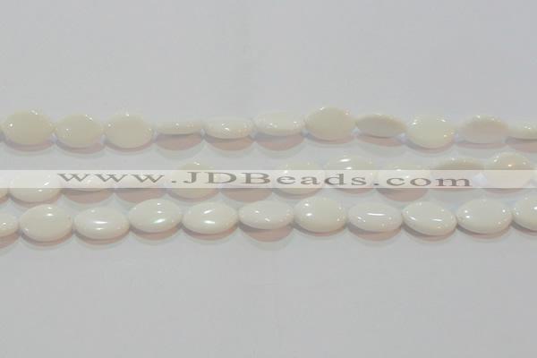 CAG7230 15.5 inches 13*18mm marquise white agate gemstone beads