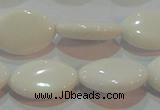 CAG7231 15.5 inches 15*20mm marquise white agate gemstone beads