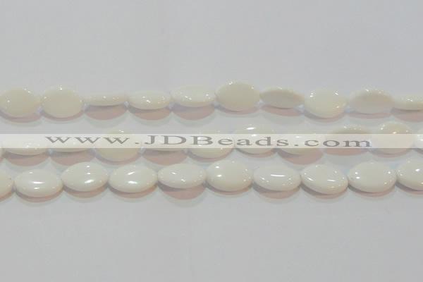 CAG7231 15.5 inches 15*20mm marquise white agate gemstone beads