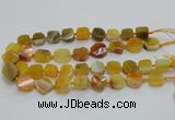 CAG7350 15.5 inches 14*15mm - 16*18mm octagonal dragon veins agate beads