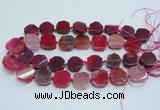 CAG7357 15.5 inches 18*20mm - 20*22mm octagonal dragon veins agate beads