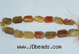 CAG7388 15.5 inches 15*20mm - 18*25mm freeform dragon veins agate beads