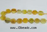 CAG7392 15.5 inches 22*25mm freeform dragon veins agate beads