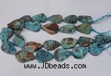 CAG7434 15.5 inches 20*30mm - 25*35mm freeform ocean agate beads