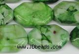 CAG7440 15.5 inches 20*30mm octagonal crazy lace agate beads