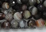 CAG745 15.5 inches 12mm faceted round botswana agate beads wholesale