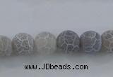 CAG7479 15.5 inches 6mm round frosted agate beads wholesale