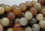 CAG764 15.5 inches 10mm round yellow agate gemstone beads wholesale