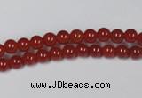 CAG7854 15.5 inches 2mm round red agate beads wholesale