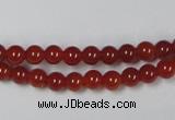 CAG7856 15.5 inches 4mm round red agate beads wholesale