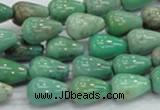 CAG7897 15.5 inches 10*14mm teardrop grass agate beads wholesale