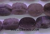 CAG8441 15.5 inches 10*14mm oval grey druzy agate gemstone beads