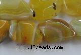 CAG8503 15.5 inches 15*20mm - 18*25mm freeform dragon veins agate beads