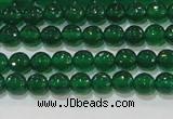 CAG8582 15.5 inches 6mm faceted round green agate gemstone beads