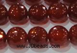 CAG8594 15.5 inches 14mm faceted round red agate gemstone beads