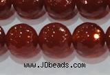 CAG8596 15.5 inches 18mm faceted round red agate gemstone beads