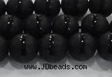 CAG8676 15.5 inches 8mm round matte tibetan agate gemstone beads