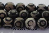 CAG8701 15.5 inches 8mm round matte tibetan agate gemstone beads