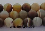 CAG8725 15.5 inches 6mm round matte madagascar agate beads