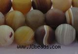 CAG8727 15.5 inches 10mm round matte madagascar agate beads