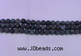 CAG8880 15.5 inches 4mm round matte moss agate beads