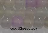 CAG8931 15.5 inches 6mm round matte colorful agate beads wholesale