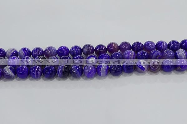 CAG9172 15.5 inches 10mm round line agate beads wholesale