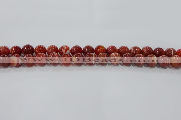 CAG9178 15.5 inches 8mm round line agate beads wholesale