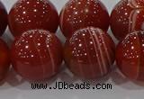 CAG9182 15.5 inches 16mm round line agate beads wholesale