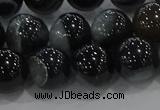 CAG9188 15.5 inches 12mm round line agate beads wholesale