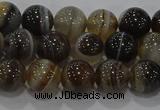 CAG9194 15.5 inches 8mm round line agate gemstone beads