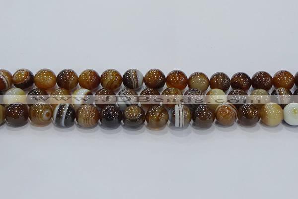 CAG9196 15.5 inches 12mm round line agate gemstone beads