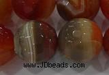 CAG9236 15.5 inches 18mm faceted round line agate beads wholesale