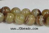 CAG939 16 inches 12mm round madagascar agate gemstone beads